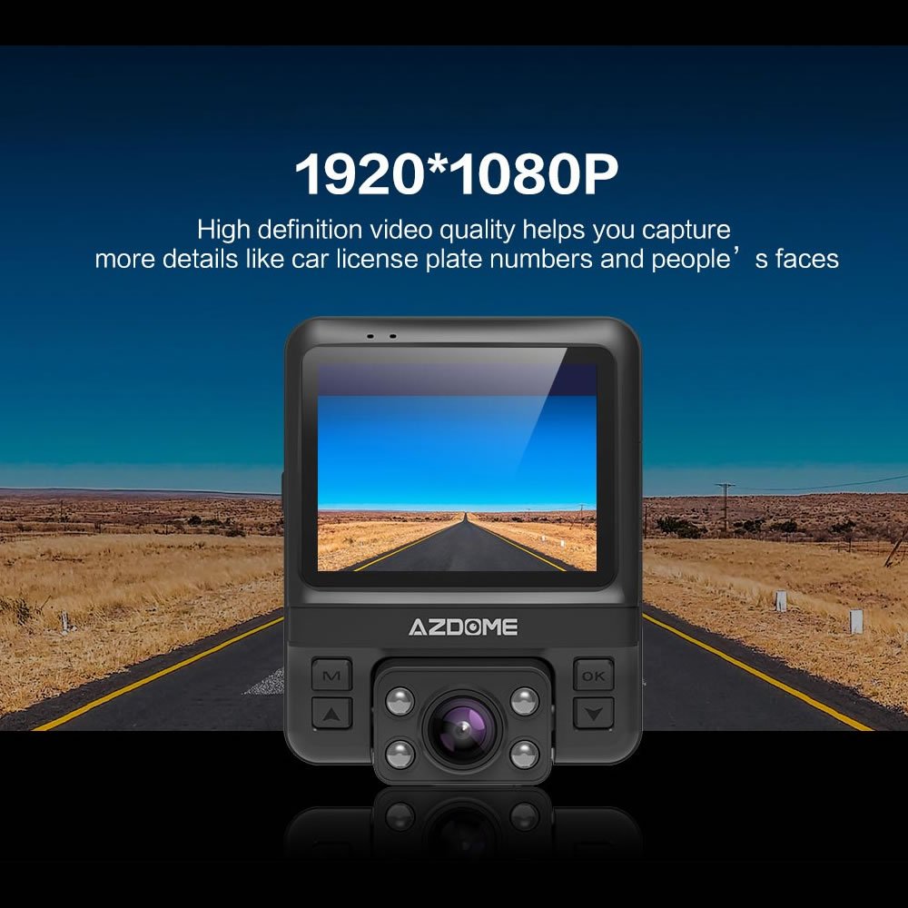 アクセサリー AZDOME Dash Cam GS65H 👀AZDOME DASH CAM GS65H Dual lens (Front & Back Cameras