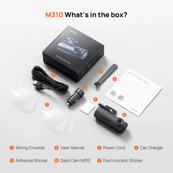 70mai M310 Dash Camera - Image 3